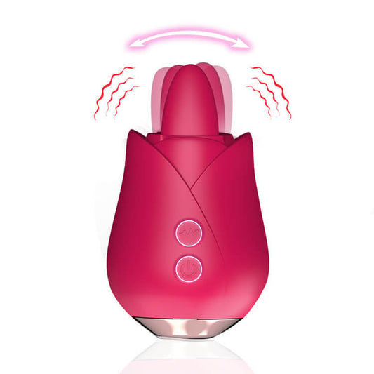 Rose Licks Mini Vibrator with Tongue ootyemo-d914.myshopify.com