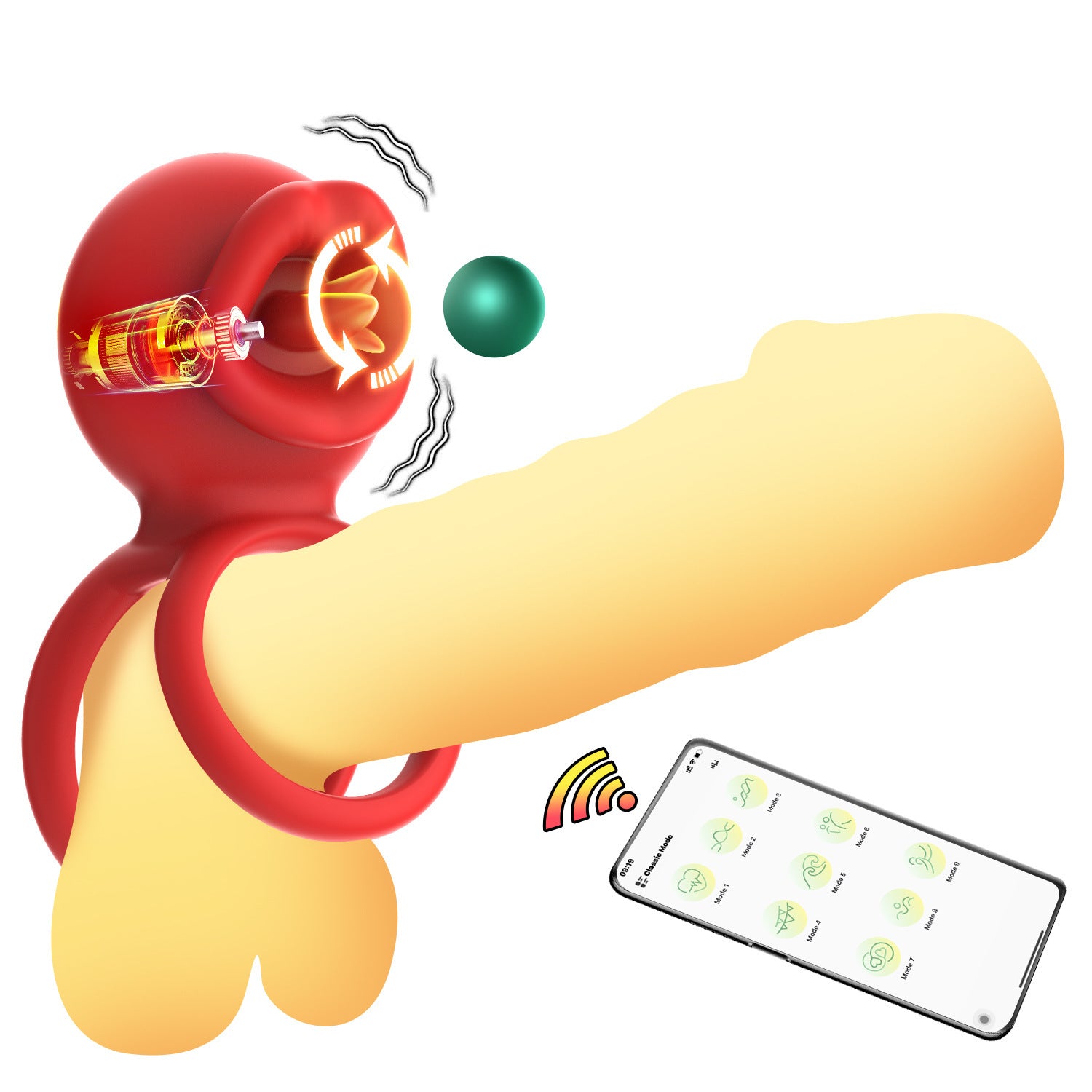 Long Tongue Wireless Remote Control Men&