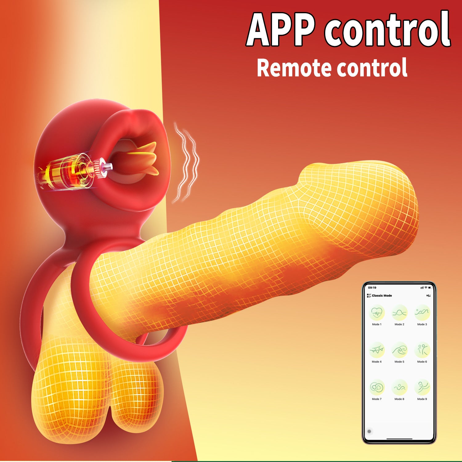 Long Tongue Wireless Remote Control Men&