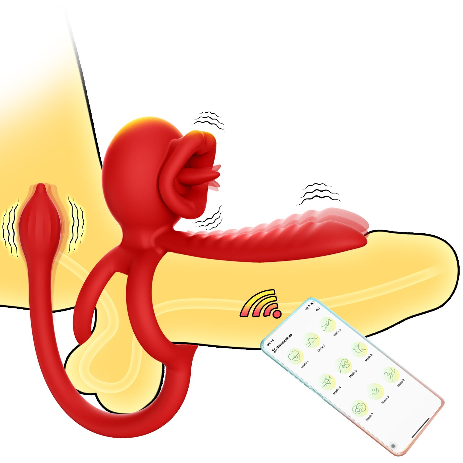 Long Tongue Wireless Remote Control Men&