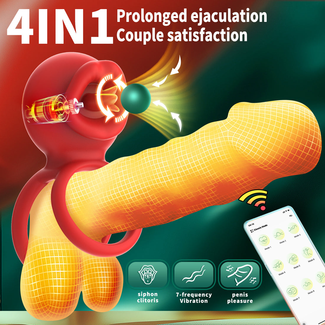 Long Tongue Wireless Remote Control Men&