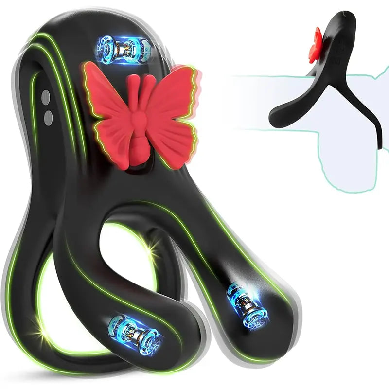 Butterfly Vibrating Cock Ring