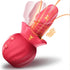 Rose Anal Vagina Retractable Dildo