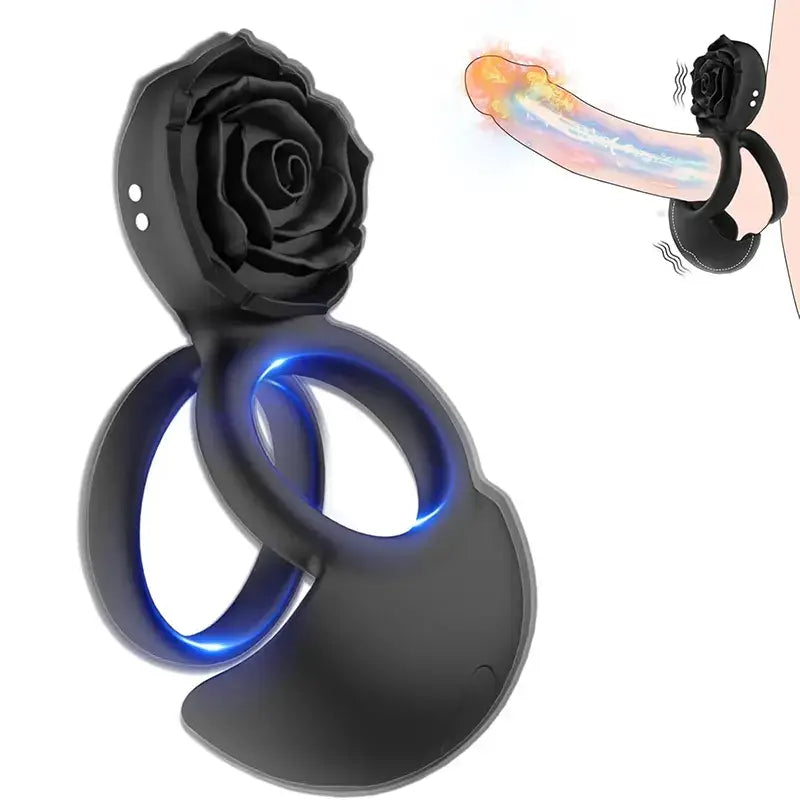 Rose Clitoral Stimulation Penis Ring