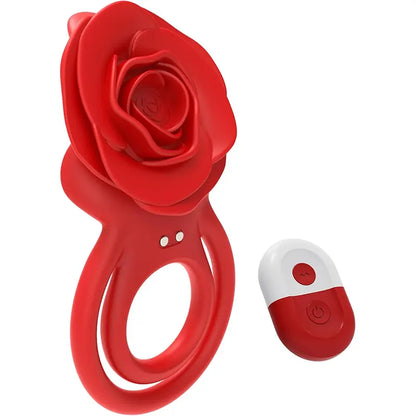 Rose Couple Vibrating Cock Ring