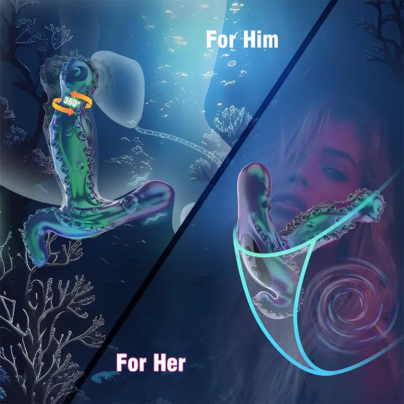 Octopus Tentacle 360° Rotating Prostate Massager