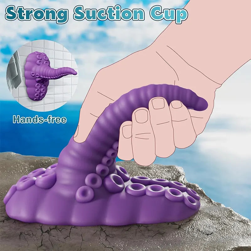 Remote Control Silicone Tentacle Suction Cup Vibrator