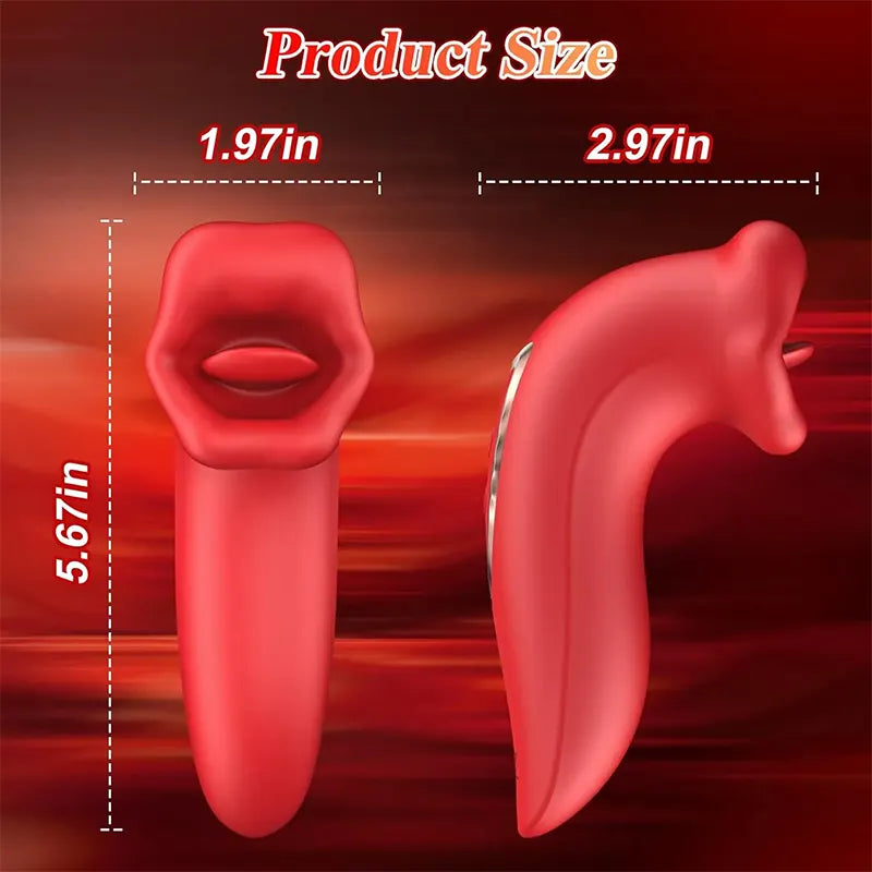 Double Red Lips Dual-Action Vibrator