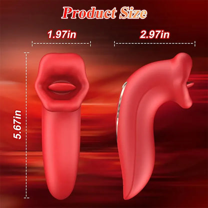 Double Red Lips Dual-Action Vibrator