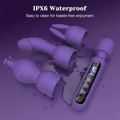 Multi-Mode Interchangeable AV G-Spot Vibrator Kit