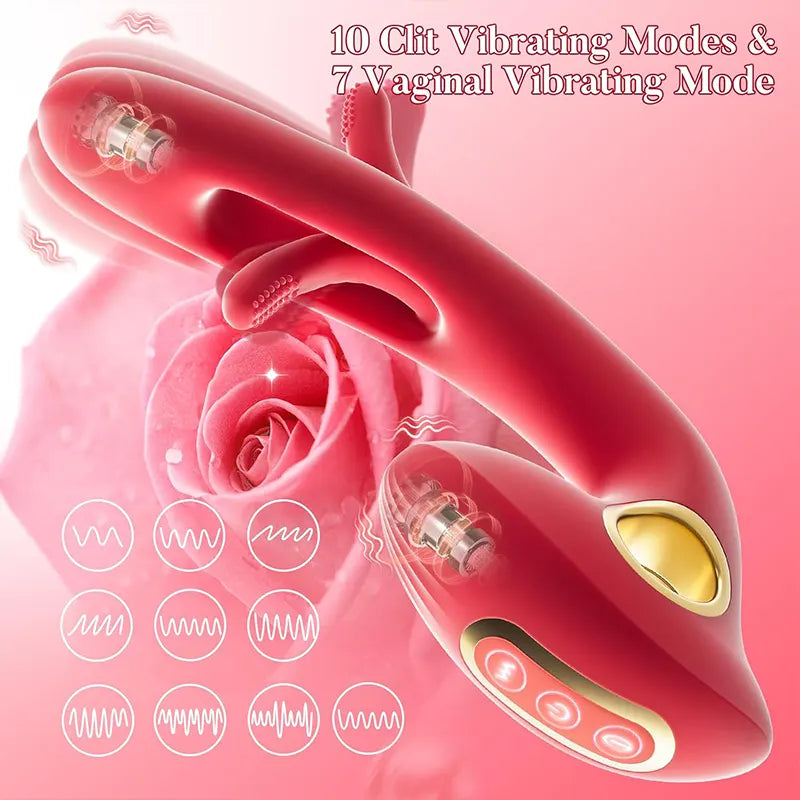 Tongue Slapping G-Spot Clitoral Vibrator