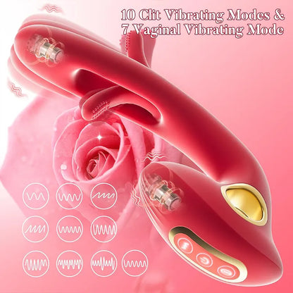 Tongue Slapping G-Spot Clitoral Vibrator