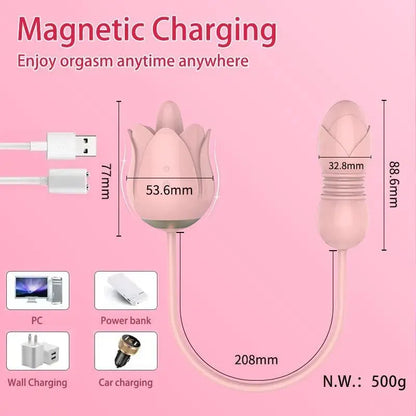 Rose Duo Sensation Vibrator