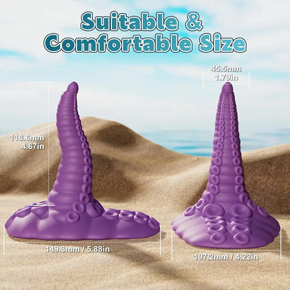 Remote Control Silicone Tentacle Suction Cup Vibrator