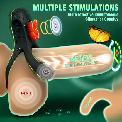 Butterfly Vibrating Cock Ring