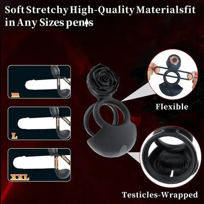 Rose Clitoral Stimulation Penis Ring
