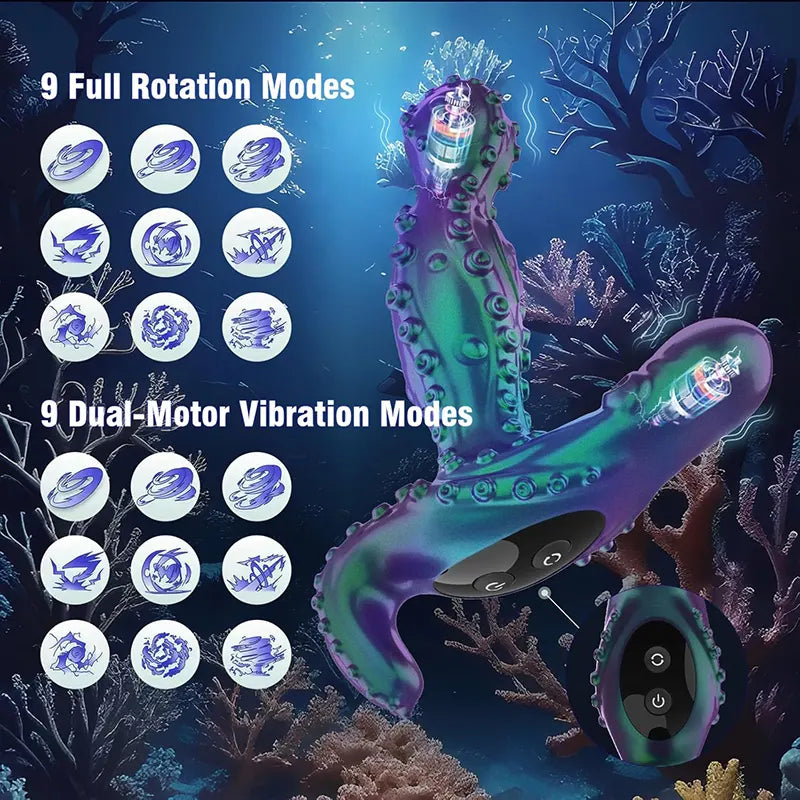 Octopus Tentacle 360° Rotating Prostate Massager