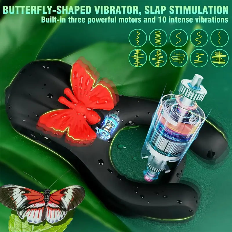 Butterfly Vibrating Cock Ring