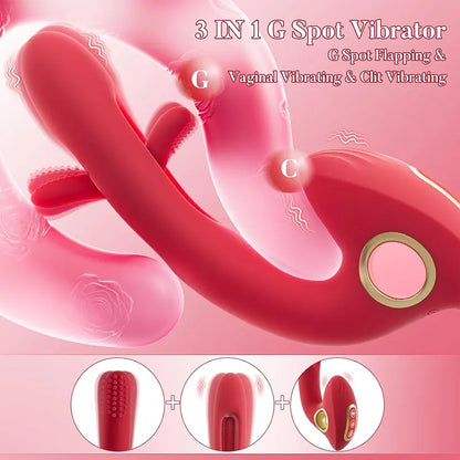 Tongue Slapping G-Spot Clitoral Vibrator