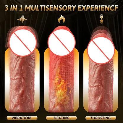 Mini Bat Retractable Vibrating Dildo