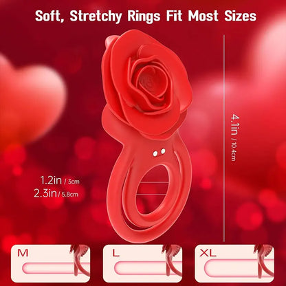 Rose Couple Vibrating Cock Ring
