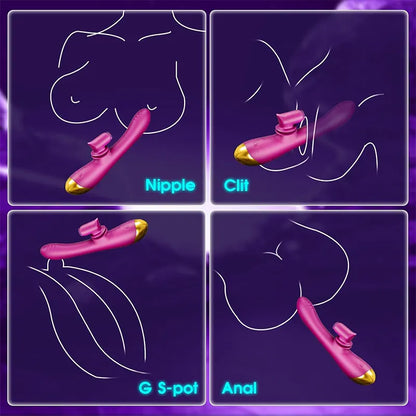 2-in-1 360° Brush G-spot Vibrator