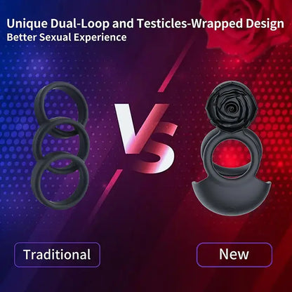 Rose Clitoral Stimulation Penis Ring