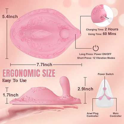 Cushion Remote Control Harem Dildo Couple Vibrator