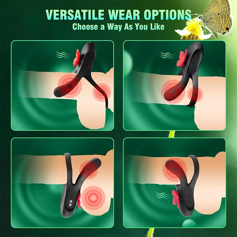 Butterfly Vibrating Cock Ring
