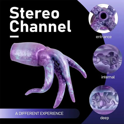 Travel-Friendly Octopus Silicone Stroker
