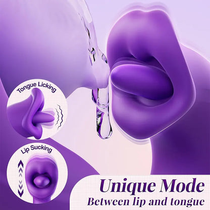 Rose Slap Vibrating Tongue Licking Toy Vibrator