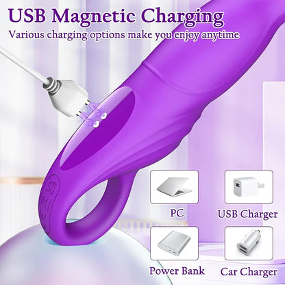 Wave Insertion G-Spot Stimulation Vibrator