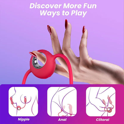Dual Head Finger G-Spot Clitoral Stimulator