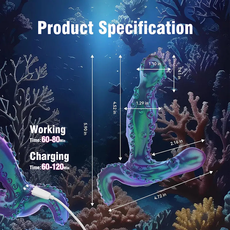 Octopus Tentacle 360° Rotating Prostate Massager
