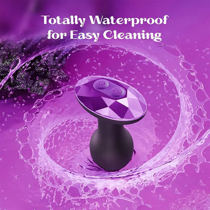 Remote Control Purple Diamond Vibrating Anal Plug
