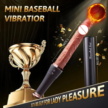 Mini Bat Retractable Vibrating Dildo