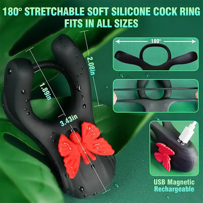 Butterfly Vibrating Cock Ring
