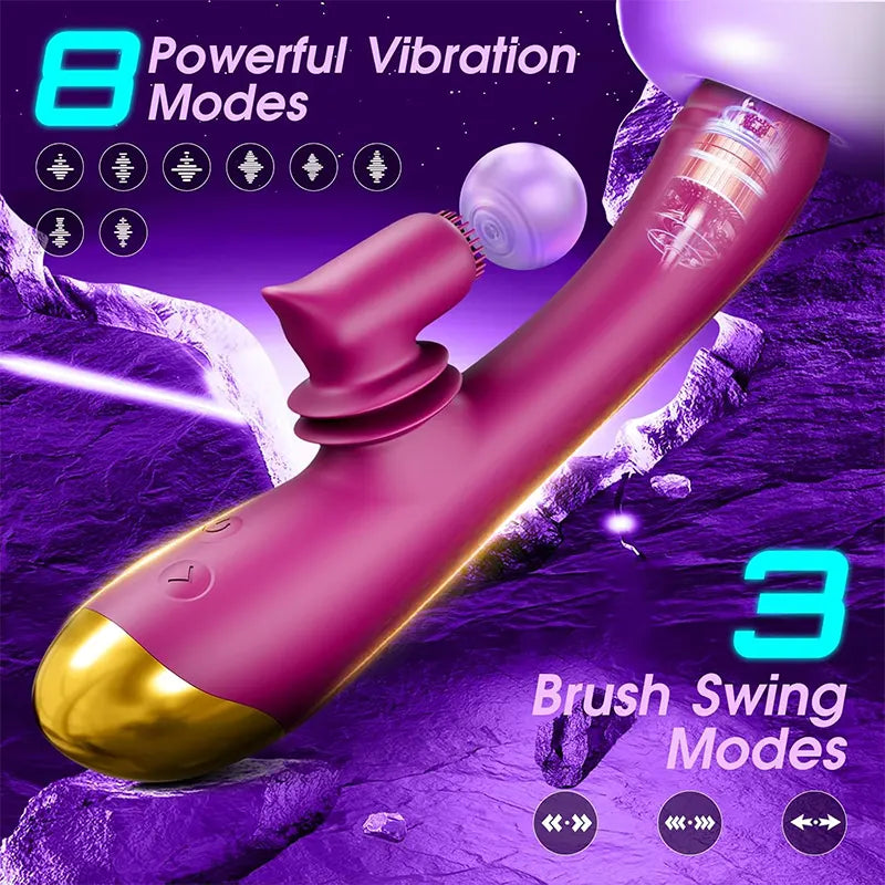 2-in-1 360° Brush G-spot Vibrator