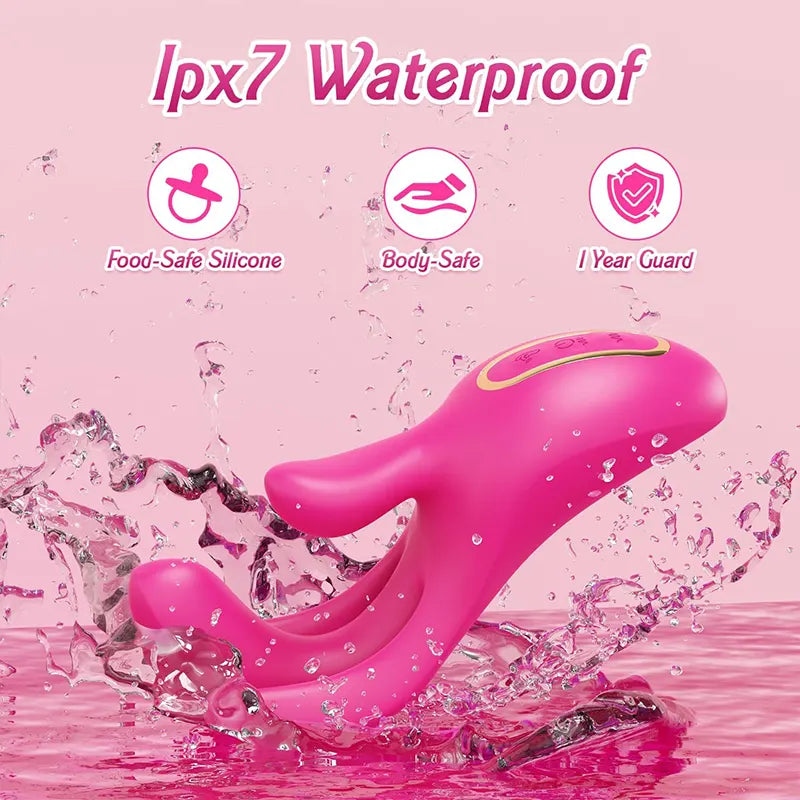 3 in 1 Finger insertion for clitoral stimulation G-spot vibrator