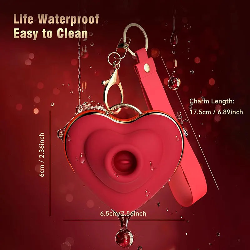 Heart Shaped Suction G-Spot Vibrator