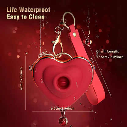 Heart Shaped Suction G-Spot Vibrator
