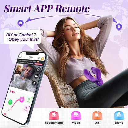 Rose Slap Vibrating Tongue Licking Toy Vibrator