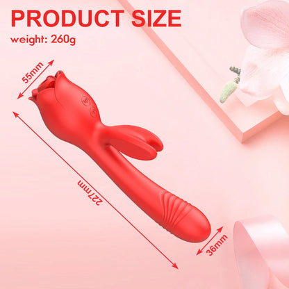 Rose Rabbit Female Sucking Vibrator