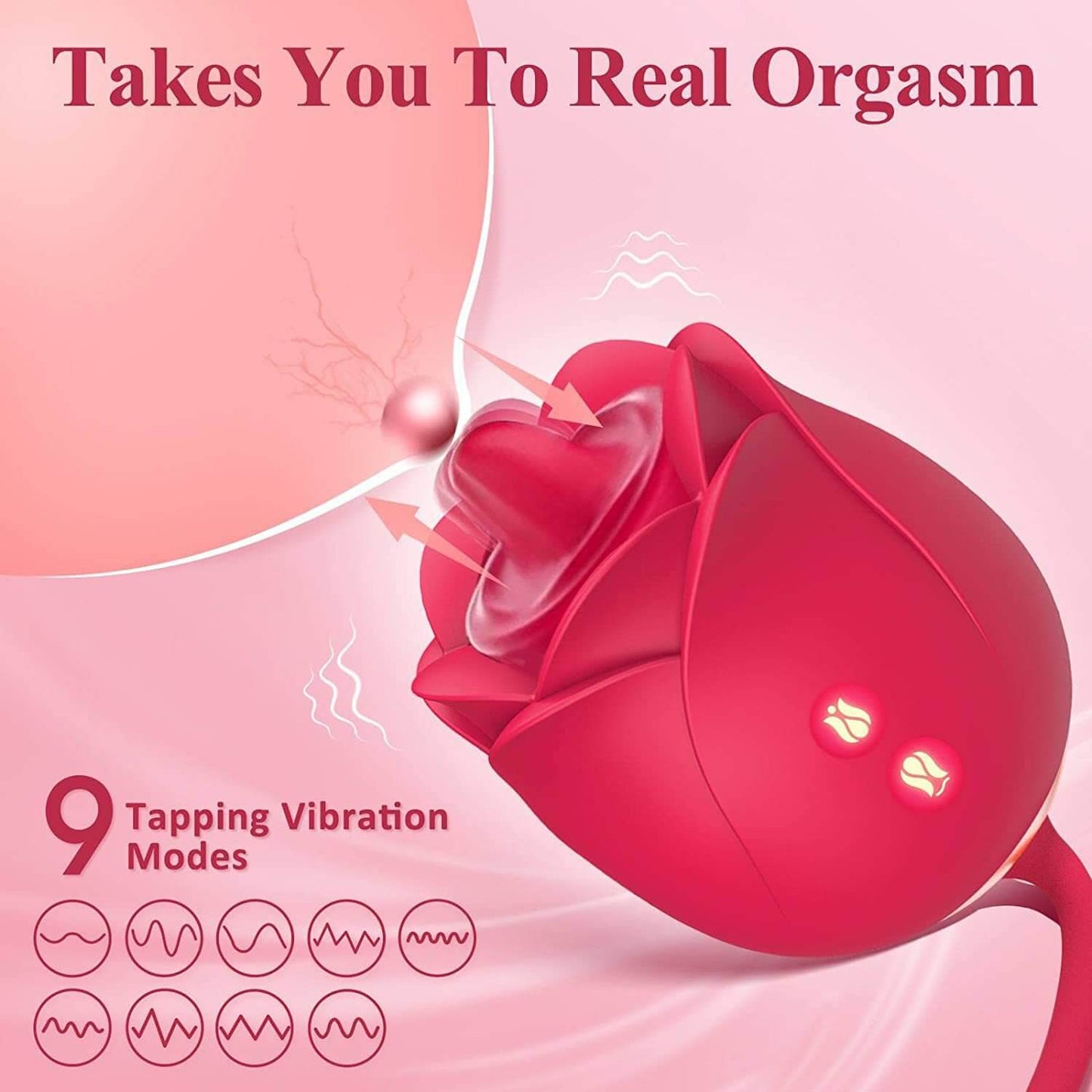 Rose Couple Tongue Licking Stretch Vibrator ootyemo-d914.myshopify.com