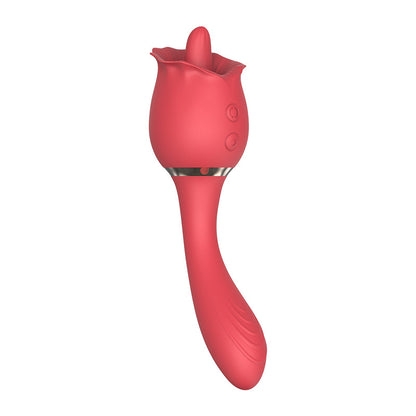Rose Double Tongue Licking Vibrator ootyemo-d914.myshopify.com
