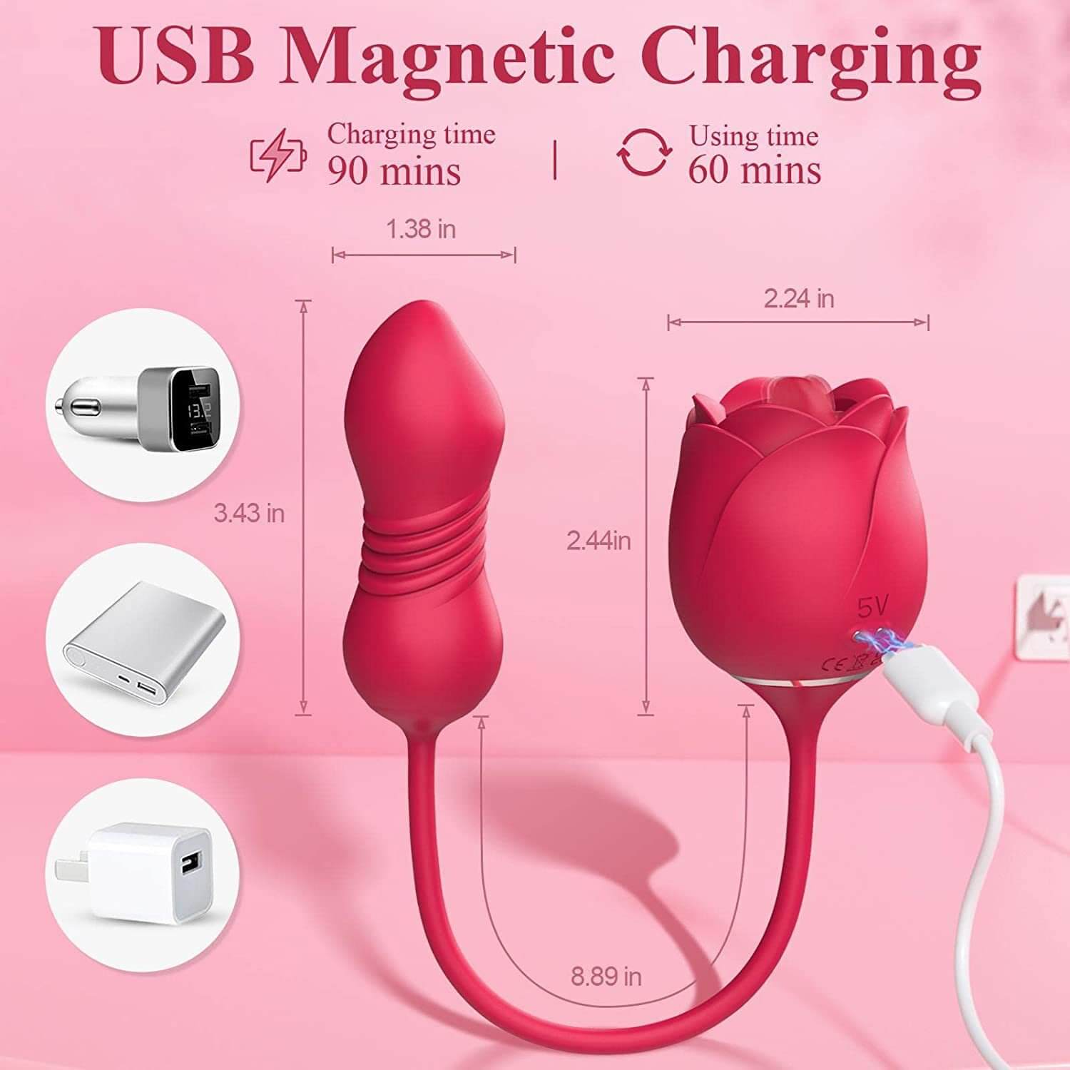 Rose Couple Tongue Licking Stretch Vibrator ootyemo-d914.myshopify.com