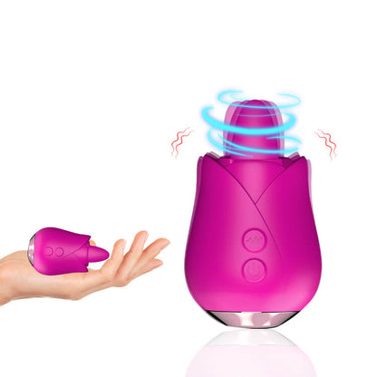 Rose Licks Mini Vibrator with Tongue ootyemo-d914.myshopify.com