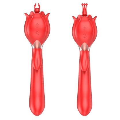 Rose Flirting Double-headed Vibrator ootyemo-d914.myshopify.com