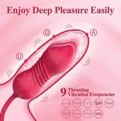 Rose Couple Tongue Licking Stretch Vibrator ootyemo-d914.myshopify.com