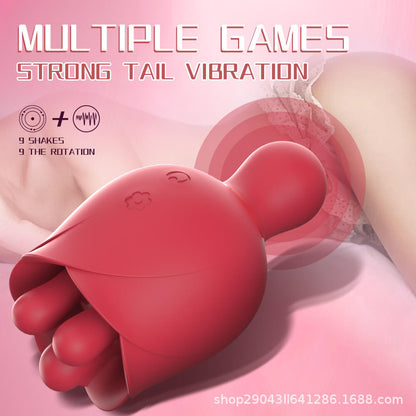 Rose Double Vibration Telescopic Vibrator ootyemo-d914.myshopify.com